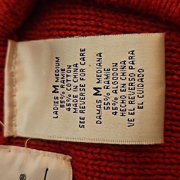 VTG KATHIE LEE 1980s Red Gold Beaded Button Down Valentine's Sweater Vest - Picture 3 of 9